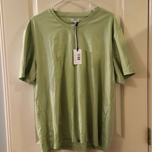 Men's Hydenyoo 2XL sage green basic V-neck shirt